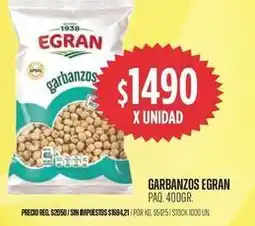 Supermercados Vea Egran - garbanzos oferta