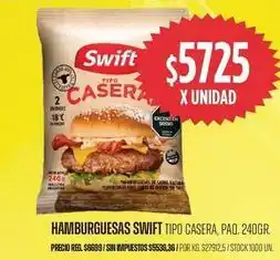 Supermercados Vea Swift - hamburguesas tipo casera oferta