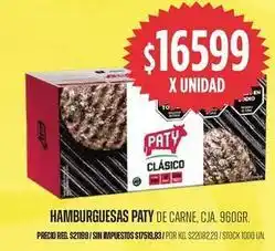 Supermercados Vea Paty - hamburguesas de carne oferta