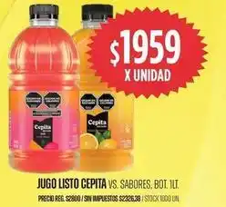 Supermercados Vea Cepita - jugo listo oferta