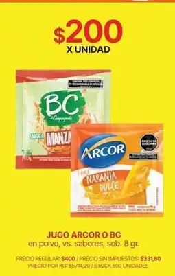 Supermercados Vea Jugo en polvo oferta