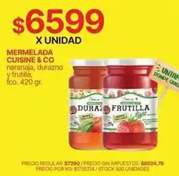 Supermercados Vea Mermelada oferta