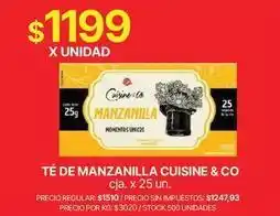 Supermercados Vea T de manzanilla oferta
