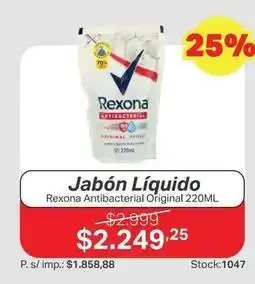 Ferniplast Rexona - jabón líquido antibacterial original oferta