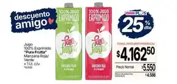 La Anonima Jugo 100% exprimido pura frutta manzana roja/verde oferta