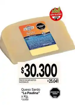 La Anonima La paulina - queso sardo oferta