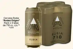 La Anonima Andes - cerveza rubia oferta