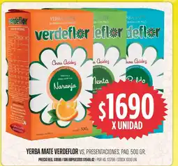 Supermercados Vea Verdeflor yerba mate oferta