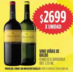 Supermercados Vea Viñas de balbo vino oferta
