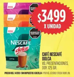 Supermercados Vea Nescafe dolca cafe oferta