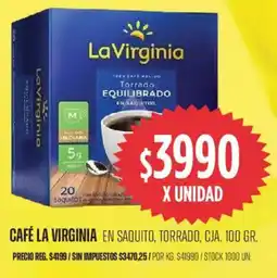 Supermercados Vea Café la virginia en saquito oferta
