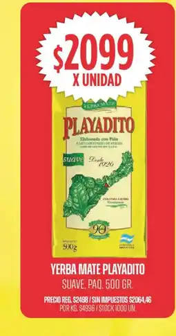 Supermercados Vea Yerba mate playadito oferta
