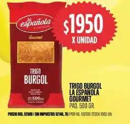 Supermercados Vea La española trigo burgol gourmet paq. oferta