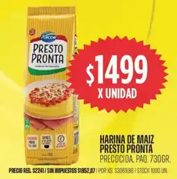 Supermercados Vea Arcor harina de maiz presto pronta oferta