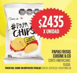 Supermercados Vea Cuisine & Co papas fritas oferta