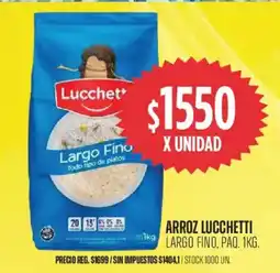 Supermercados Vea Lucchetti arroz largo fino oferta