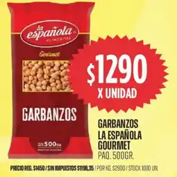 Supermercados Vea La española garbanzos oferta