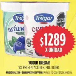 Supermercados Vea Tregar yogur oferta