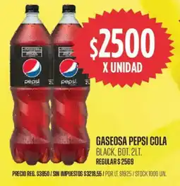 Supermercados Vea Pepsi cola gaseosa black oferta
