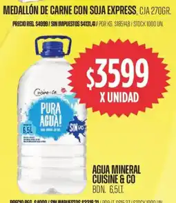 Supermercados Vea Cuisine & Co agua mineral oferta