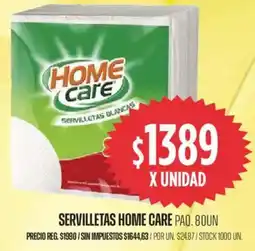 Supermercados Vea Home care servilletas blancas oferta