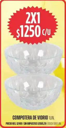 Supermercados Vea Compotera de vidrio oferta