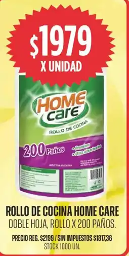 Supermercados Vea Home care rollo de cocina doble hoja oferta