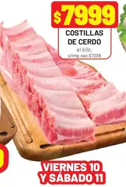Almacor Costillas de cerdo oferta