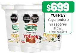 Almacor Yofrey yogur entero vs sabores oferta