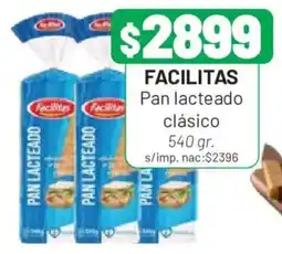 Almacor Facilitas pan lacteado clásico oferta