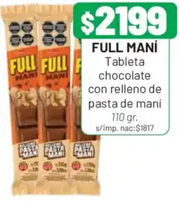 Almacor Full maní tableta chocolate con relleno de pasta de maní oferta