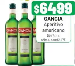 Almacor Gancia aperitivo americano oferta
