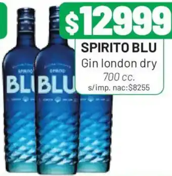 Almacor Spirito blu gin london dry oferta