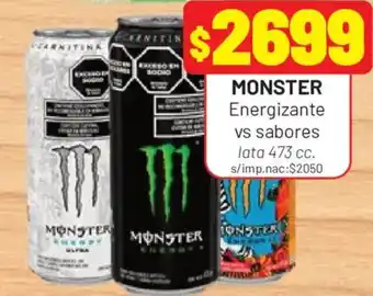 Almacor Monster energizante vs sabores oferta
