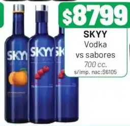 Almacor Skyy vodka vs sabores oferta
