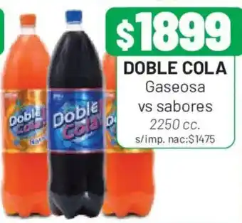 Almacor Doble cola gaseosa vs sabores oferta