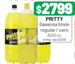 Almacor Pritty gaseosa limón regular / cero oferta