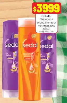 Almacor Sedal shampoo / acondicionador vs fragancias oferta