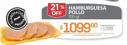 Alvear Alvear hamburguesa pollo oferta