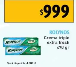 Nini Mayorista Kolynos crema triple extra fresh oferta
