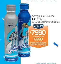 Alvear Cliker alvear botella aluminio oferta
