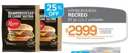 Alvear Recreo hamburguesas de carne vacuna congeladas oferta
