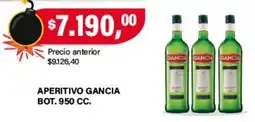 Supermercados Damesco Gancia aperitivo bot. oferta