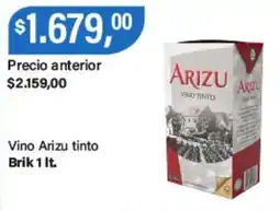 Supermercados Damesco Arizu vino tinto oferta