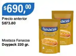 Supermercados Damesco Fanacoa mostaza oferta