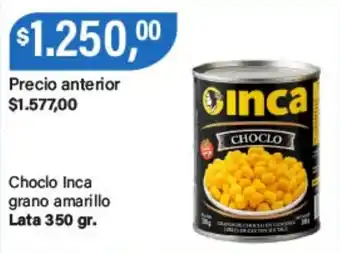 Supermercados Damesco Inca choclo grano amarillo lata oferta