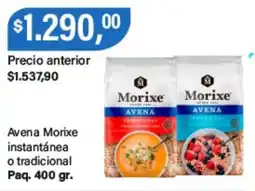 Supermercados Damesco Morixe avena instantánea o tradicional oferta