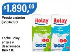 Supermercados Damesco Ilolay leche entera y descremada oferta