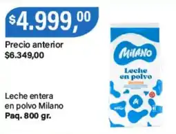 Supermercados Damesco Milano leche en polvo oferta