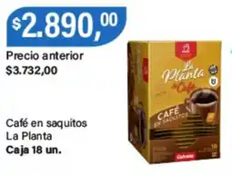 Supermercados Damesco La planta café en saquitos oferta